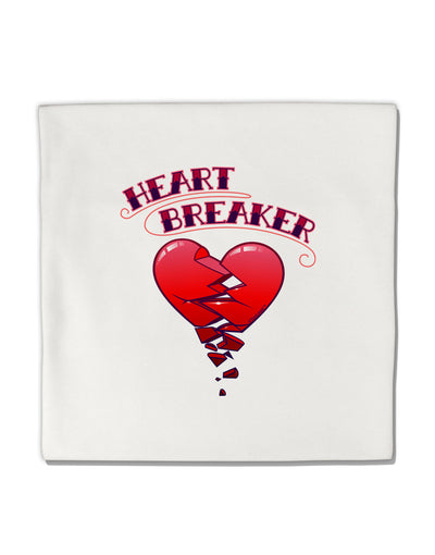 Heart Breaker Cute Micro Fleece 14&#x22;x14&#x22; Pillow Sham by TooLoud
