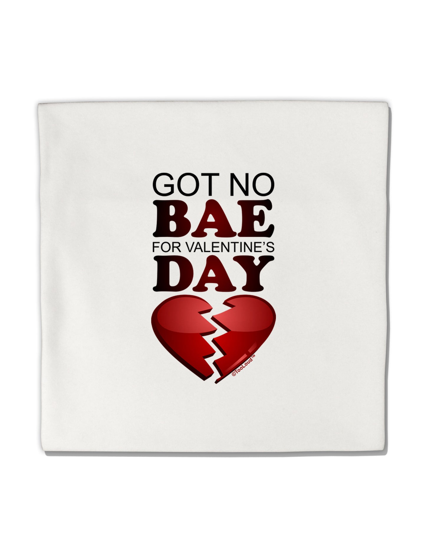 No Bae For Valentine's Day Micro Fleece 14&#x22;x14&#x22; Pillow Sham-Pillow Sham-TooLoud-White-Davson Sales