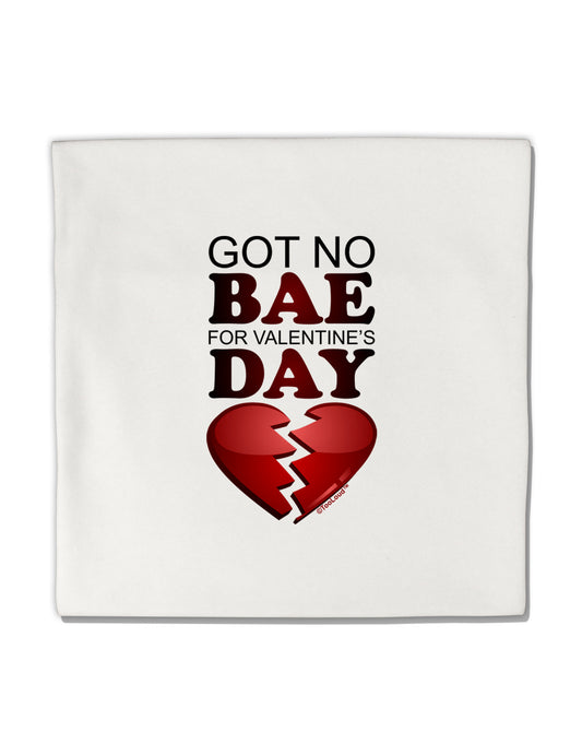 No Bae For Valentine's Day Micro Fleece 14&#x22;x14&#x22; Pillow Sham-Pillow Sham-TooLoud-White-Davson Sales