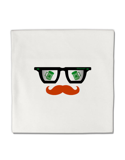 St. Patrick's Day Beer Glasses Design Micro Fleece 14"x14" Pillow Sham by TooLoud-Pillow Sham-TooLoud-White-Davson Sales