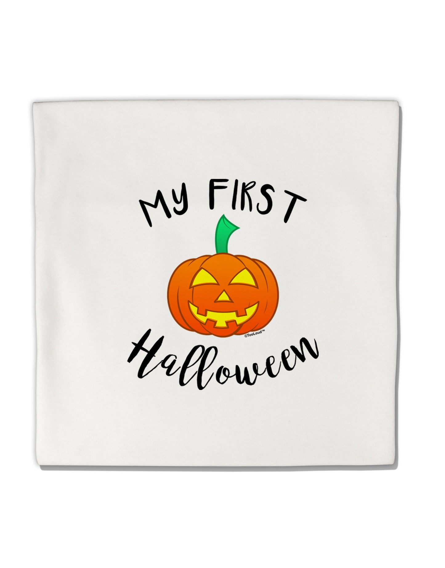 My First Halloween Micro Fleece 14"x14" Pillow Sham by TooLoud-Pillow Sham-TooLoud-White-Davson Sales