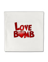 Love Bomb Text Micro Fleece 14&#x22;x14&#x22; Pillow Sham-Pillow Sham-TooLoud-White-Davson Sales