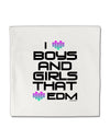 I Heart Boys and Girls That Heart EDM Micro Fleece 14&#x22;x14&#x22; Pillow Sham-Pillow Sham-TooLoud-White-Davson Sales