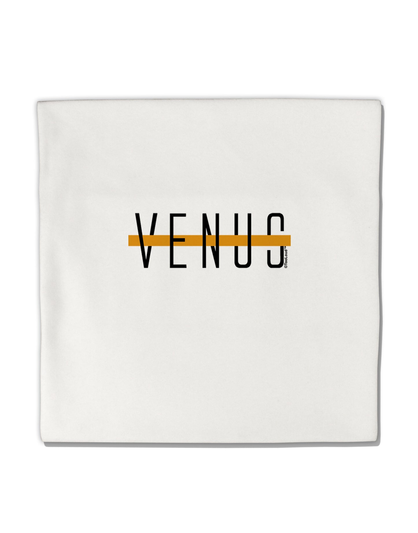 Planet Venus Text Only Micro Fleece 14"x14" Pillow Sham by TooLoud-Pillow Sham-TooLoud-White-Davson Sales