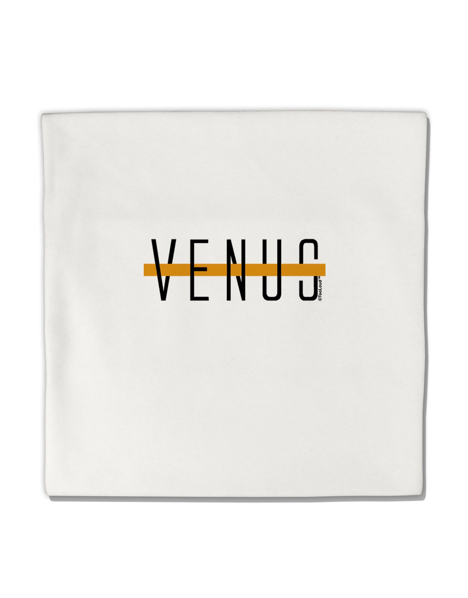 Planet Venus Text Only Micro Fleece 14"x14" Pillow Sham by TooLoud-Pillow Sham-TooLoud-White-Davson Sales