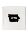 Iowa - United States Shape Micro Fleece 14&#x22;x14&#x22; Pillow Sham-Pillow Sham-TooLoud-White-Davson Sales