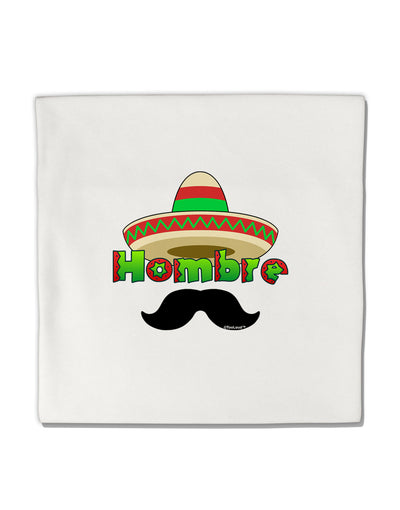 Hombre Sombrero Micro Fleece 14&#x22;x14&#x22; Pillow Sham by TooLoud-Pillow Sham-TooLoud-White-Davson Sales