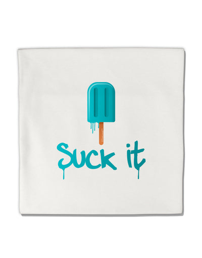 Suck It Popsicle Micro Fleece 14&#x22;x14&#x22; Pillow Sham-Pillow Sham-TooLoud-White-Davson Sales