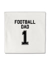 Football Dad Jersey Micro Fleece 14&#x22;x14&#x22; Pillow Sham by TooLoud-Pillow Sham-TooLoud-White-Davson Sales