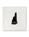 New Hampshire - United States Shape Micro Fleece 14&#x22;x14&#x22; Pillow Sham by TooLoud-Pillow Sham-TooLoud-White-Davson Sales