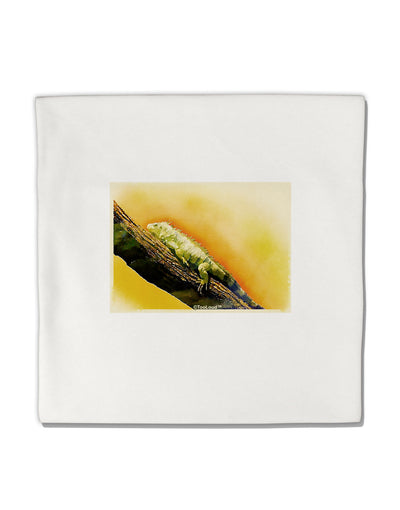 Iguana Watercolor Micro Fleece 14&#x22;x14&#x22; Pillow Sham-Pillow Sham-TooLoud-White-Davson Sales