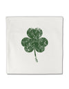 Distressed Traditional Irish Shamrock Micro Fleece 14&#x22;x14&#x22; Pillow Sham-Pillow Sham-TooLoud-White-Davson Sales