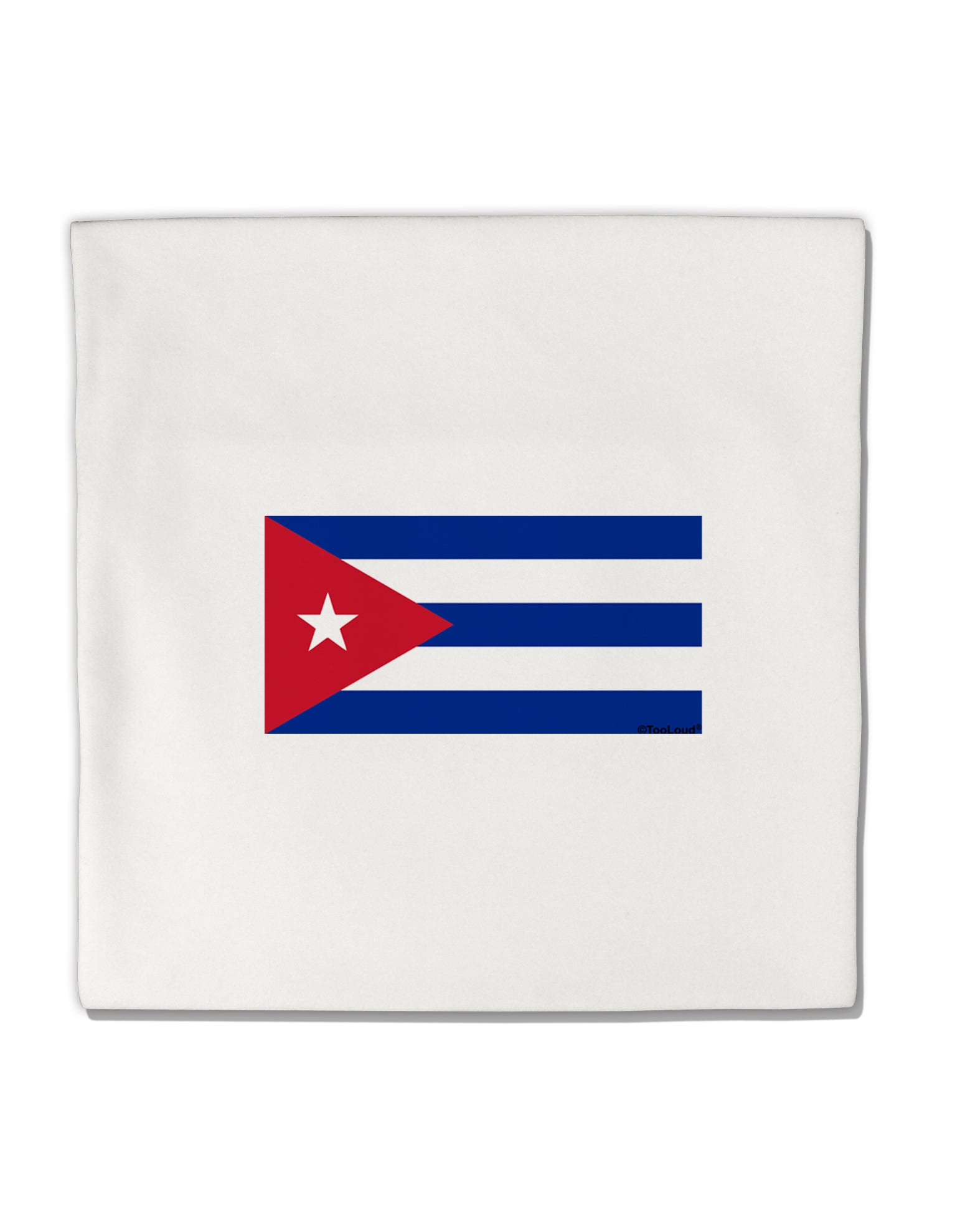 Cuba Flag Cubana Micro Fleece 14&#x22;x14&#x22; Pillow Sham by TooLoud-TooLoud-White-Davson Sales