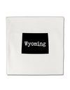 Wyoming - United States Shape Micro Fleece 14&#x22;x14&#x22; Pillow Sham-Pillow Sham-TooLoud-White-Davson Sales