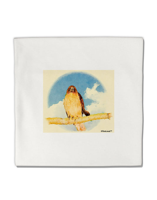 Red-tailed Hawk Micro Fleece 14&#x22;x14&#x22; Pillow Sham-Pillow Sham-TooLoud-White-Davson Sales