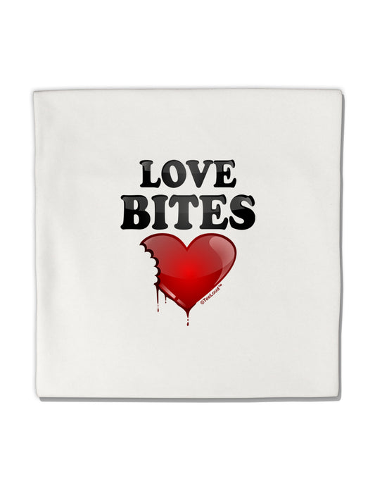 Love Bites Micro Fleece 14"x14" Pillow Sham-Pillow Sham-TooLoud-White-Davson Sales