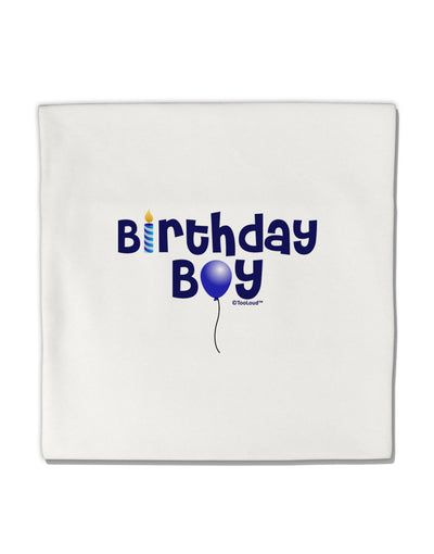 Birthday Boy - Candle and Balloon Micro Fleece 14&#x22;x14&#x22; Pillow Sham by TooLoud-Pillow Sham-TooLoud-White-Davson Sales