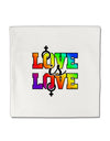 Love Is Love Lesbian Pride Micro Fleece 14&#x22;x14&#x22; Pillow Sham-Pillow Sham-TooLoud-White-Davson Sales