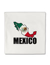 Mexico Outline - Mexican Flag - Mexico Text Micro Fleece 14&#x22;x14&#x22; Pillow Sham by TooLoud-Pillow Sham-TooLoud-White-Davson Sales