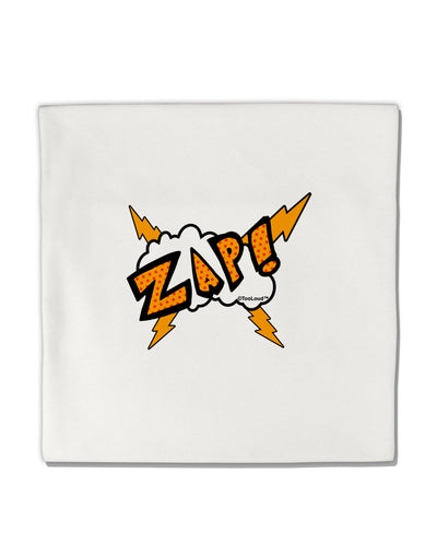 Onomatopoeia ZAP Micro Fleece 14&#x22;x14&#x22; Pillow Sham-Pillow Sham-TooLoud-White-Davson Sales