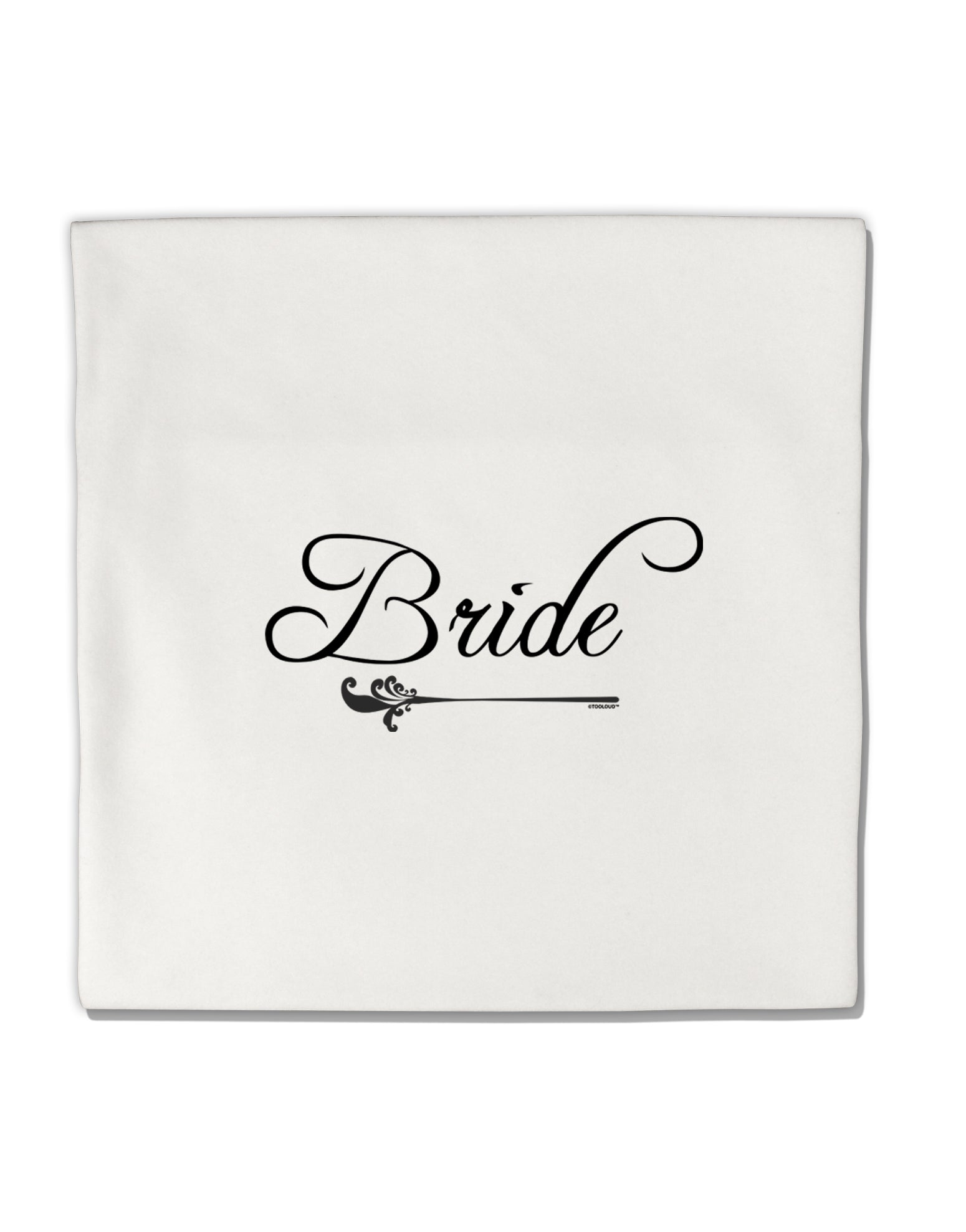 TooLoud Bride Micro Fleece 14 Inch x 14 Inch Pillow Sham-ThrowPillowCovers-TooLoud-Davson Sales