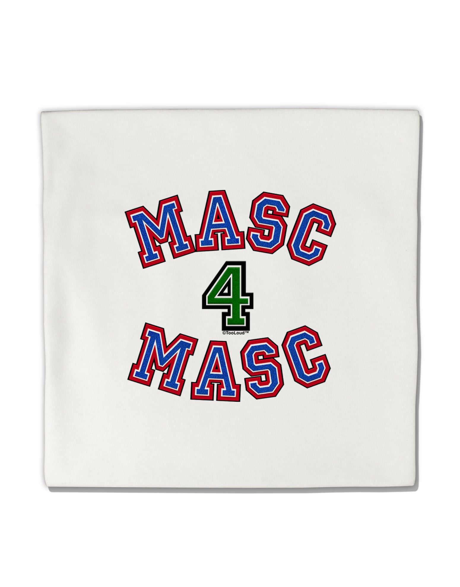 Masc 4 Masc College Stud Micro Fleece 14&#x22;x14&#x22; Pillow Sham by TooLoud-Pillow Sham-TooLoud-White-Davson Sales