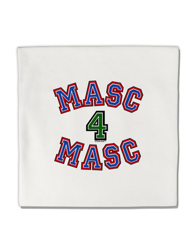 Masc 4 Masc College Stud Micro Fleece 14&#x22;x14&#x22; Pillow Sham by TooLoud-Pillow Sham-TooLoud-White-Davson Sales