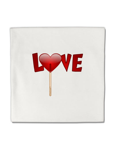 Love Lollipop Micro Fleece 14&#x22;x14&#x22; Pillow Sham-Pillow Sham-TooLoud-White-Davson Sales