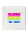 American Pride - Rainbow Flag - Freedom Micro Fleece 14&#x22;x14&#x22; Pillow Sham-Pillow Sham-TooLoud-White-Davson Sales