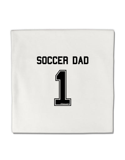 Soccer Dad Jersey Micro Fleece 14&#x22;x14&#x22; Pillow Sham by TooLoud-Pillow Sham-TooLoud-White-Davson Sales