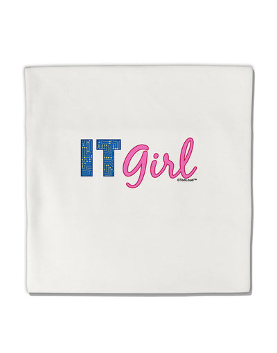 IT Girl Micro Fleece 14&#x22;x14&#x22; Pillow Sham by TooLoud-Pillow Sham-TooLoud-White-Davson Sales