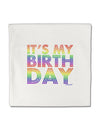 It's My Birthday - Candy Colored Dots Micro Fleece 14&#x22;x14&#x22; Pillow Sham by TooLoud-Pillow Sham-TooLoud-White-Davson Sales