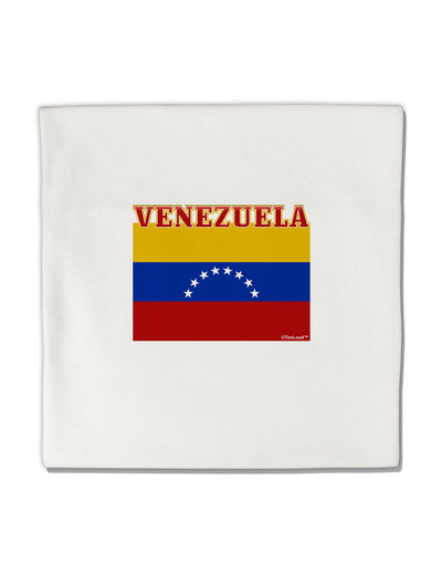 TooLoud Venezuela Flag Micro Fleece 14&#x22;x14&#x22; Pillow Sham-Pillow Sham-TooLoud-White-Davson Sales