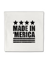 Made in Merica - Stars and Stripes Design Micro Fleece 14&#x22;x14&#x22; Pillow Sham-Pillow Sham-TooLoud-White-Davson Sales