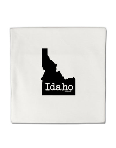 Idaho - United States Shape Micro Fleece 14&#x22;x14&#x22; Pillow Sham-Pillow Sham-TooLoud-White-Davson Sales