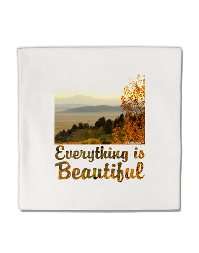 Everything is Beautiful - Sunrise Micro Fleece 14&#x22;x14&#x22; Pillow Sham by TooLoud-TooLoud-White-Davson Sales