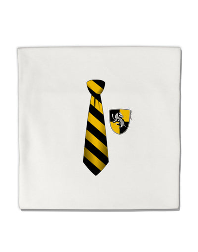 TooLoud Wizard Tie Yellow and Black Micro Fleece 14&#x22;x14&#x22; Pillow Sham-Pillow Sham-TooLoud-White-Davson Sales