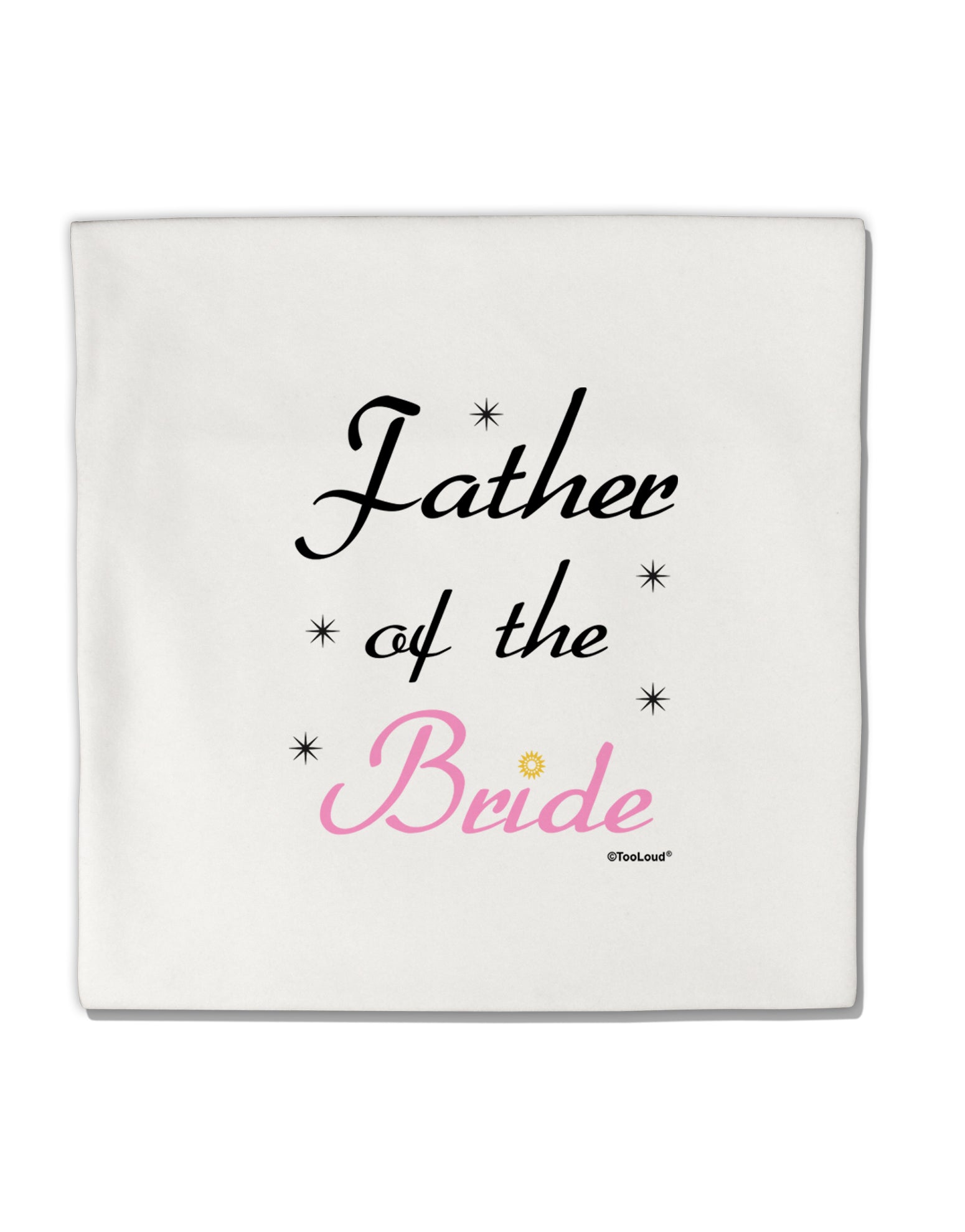 Father of the Bride wedding Micro Fleece 14&#x22;x14&#x22; Pillow Sham by TooLoud-Pillow Sham-TooLoud-White-Davson Sales