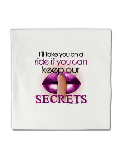 If You Can Keep Our Secrets Micro Fleece 14&#x22;x14&#x22; Pillow Sham-Pillow Sham-TooLoud-White-Davson Sales