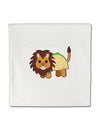 Cute Taco Lion Micro Fleece 14&#x22;x14&#x22; Pillow Sham-Pillow Sham-TooLoud-White-Davson Sales