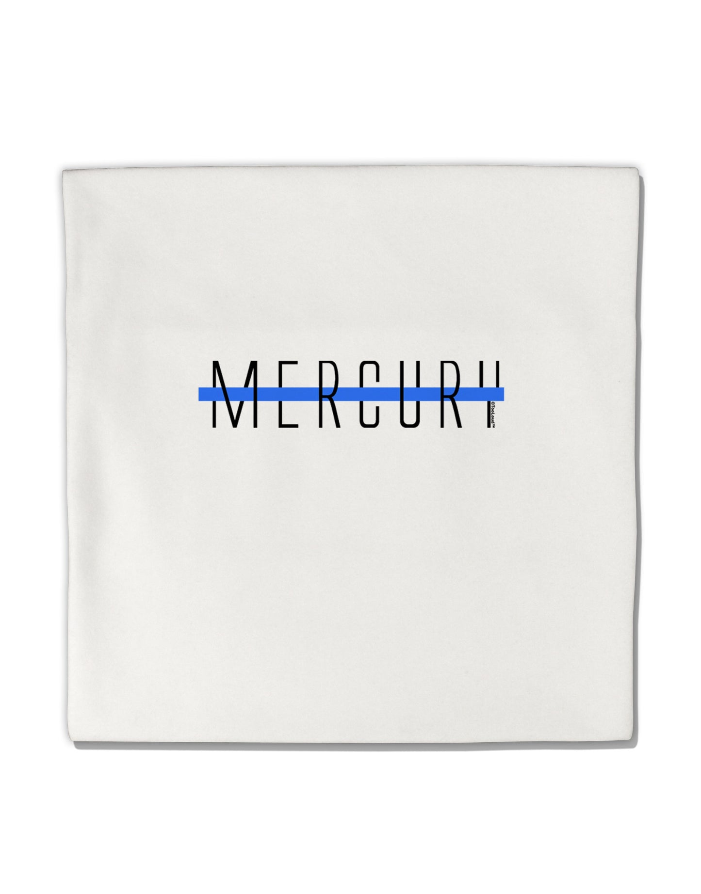 Planet Mercury Text Only Micro Fleece 14"x14" Pillow Sham by TooLoud-Pillow Sham-TooLoud-White-Davson Sales