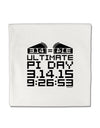Ultimate Pi Day Design - Mirrored Pies Micro Fleece 14&#x22;x14&#x22; Pillow Sham by TooLoud-Pillow Sham-TooLoud-White-Davson Sales