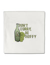 TooLoud Don't Worry Be Hoppy Micro Fleece 14 Inch x 14 Inch Pillow Sham-ThrowPillowCovers-TooLoud-Davson Sales