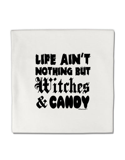 Witches and Candy Micro Fleece 14&#x22;x14&#x22; Pillow Sham-Pillow Sham-TooLoud-White-Davson Sales