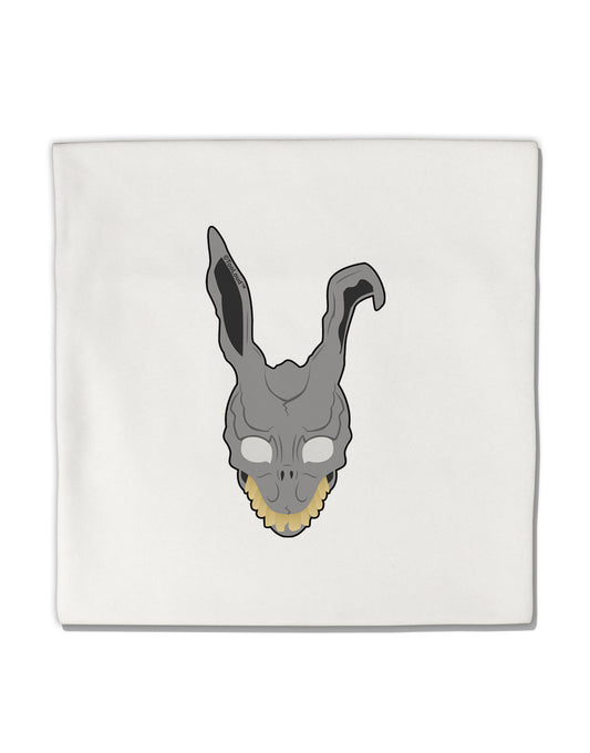 Scary Bunny Face Micro Fleece 14&#x22;x14&#x22; Pillow Sham-Pillow Sham-TooLoud-White-Davson Sales