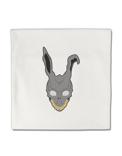 Scary Bunny Face Micro Fleece 14&#x22;x14&#x22; Pillow Sham-Pillow Sham-TooLoud-White-Davson Sales