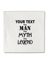 Personalized The Man The Myth The Legend Micro Fleece 14&#x22;x14&#x22; Pillow Sham by TooLoud-Pillow Sham-TooLoud-White-Davson Sales