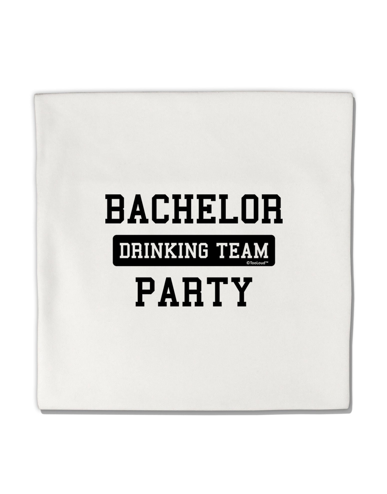 Bachelor Party Drinking Team Micro Fleece 14&#x22;x14&#x22; Pillow Sham-Pillow Sham-TooLoud-White-Davson Sales