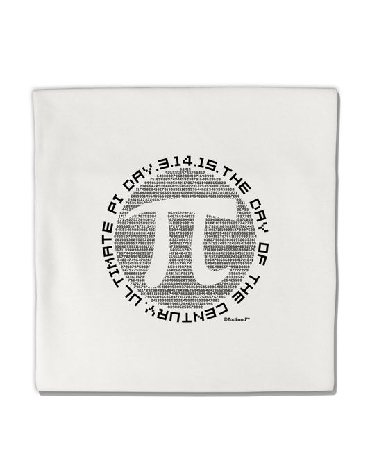 Ultimate Pi Day - Retro Computer Style Pi Circle Micro Fleece 14&#x22;x14&#x22; Pillow Sham by TooLoud-Pillow Sham-TooLoud-White-Davson Sales