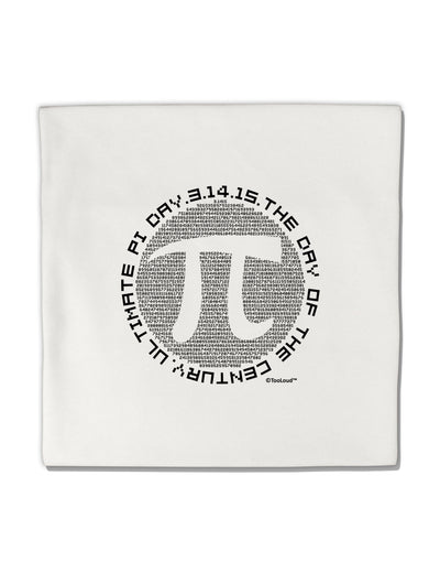 Ultimate Pi Day - Retro Computer Style Pi Circle Micro Fleece 14&#x22;x14&#x22; Pillow Sham by TooLoud-Pillow Sham-TooLoud-White-Davson Sales